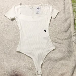 *New* Hollister White Bodysuit